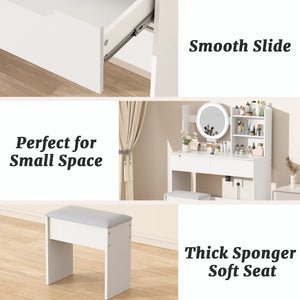 VFF Bedroom Dressing Table, Modern Minimalist Makeup Cabinet, Master Bedroom Makeup Mirror, Makeup Table